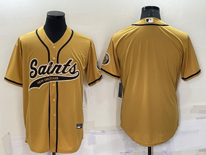 Men's New Orleans Saints Yellow Blank Jersey